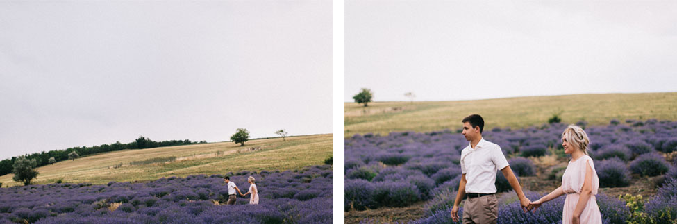 Walking through the countryside of France.