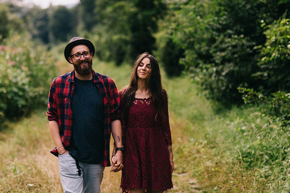 Young and in love on an Austrian engagement adventure.