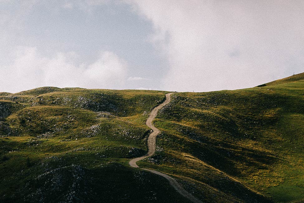 Road to no where in Italy is a great place for a couples session.