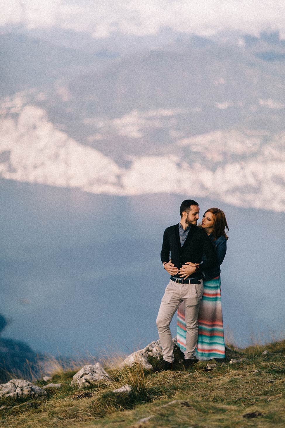 Mountain side elopement in Italy.