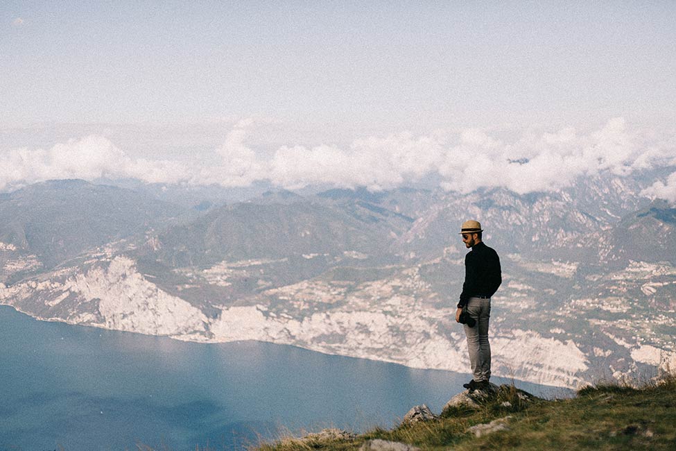 Enrico, of Enrico and Eleonora photography, overlooks gorgeous wedding location in lake garda, italy.