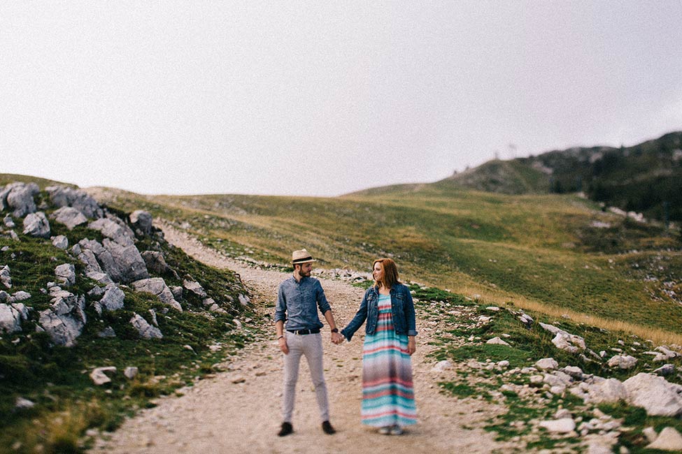 Tilt shift photography by elopement travelers.