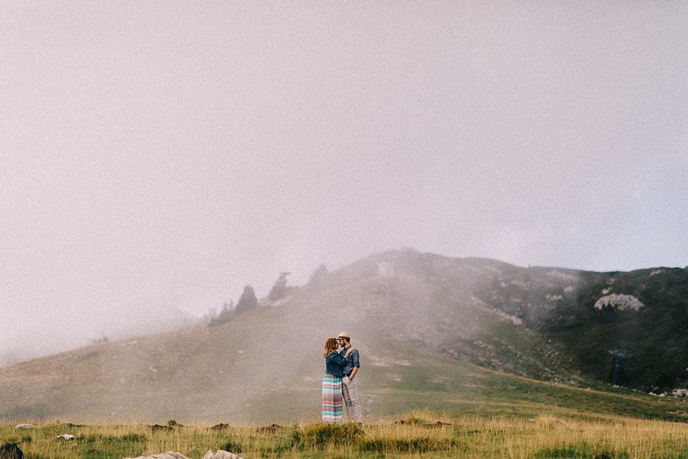 Destination elopement photography in the mountains.