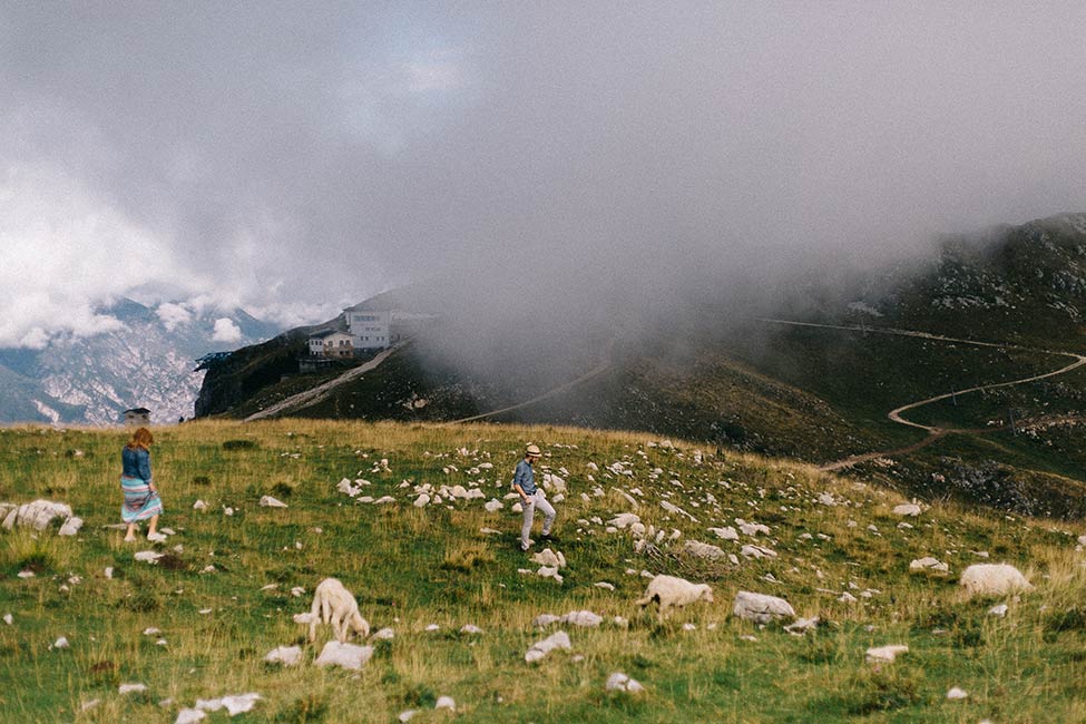 Couple session nestled in the Italian Alps.